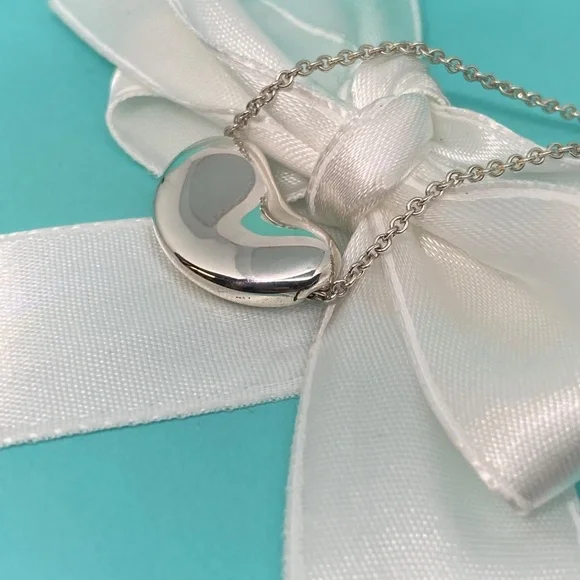 Tiffany & Co large Elsa Peretti bean 11 grams 925 silver vintage authentication - Picture 6 of 9
